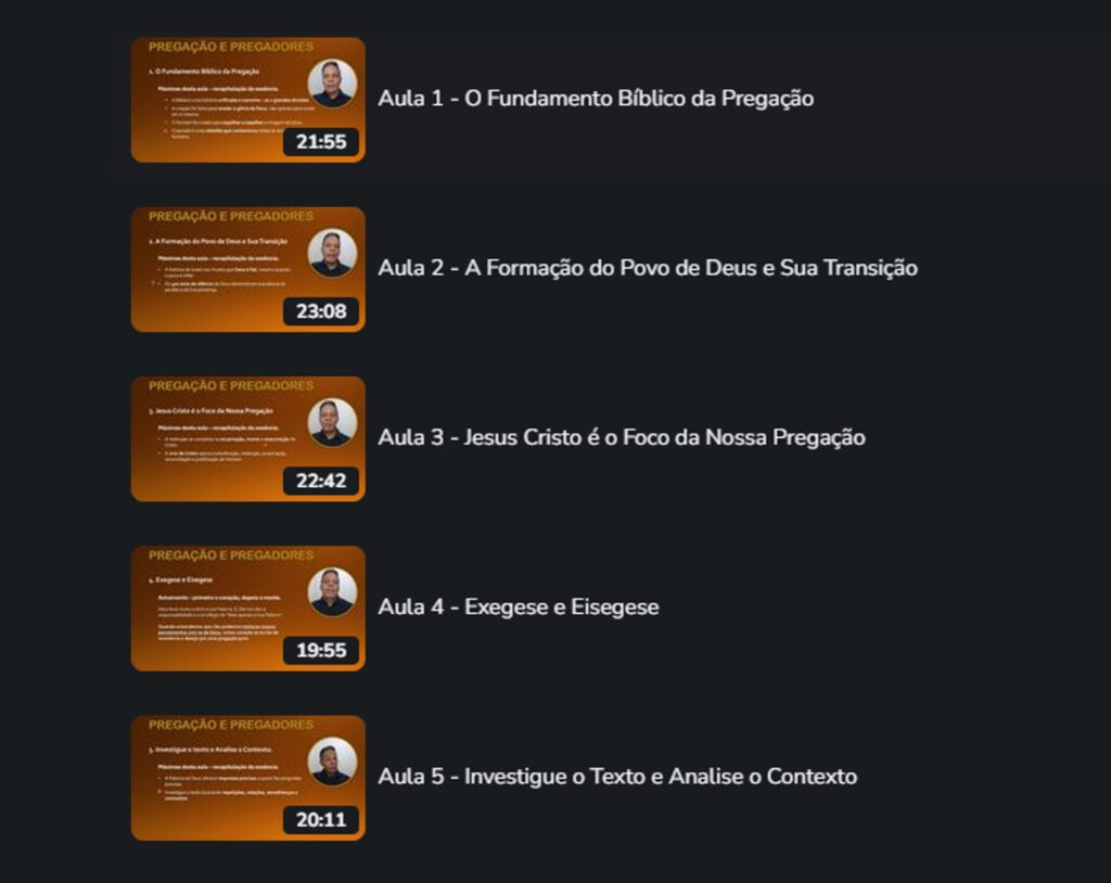 Clase del curso Cómo Estudiar, Enseñar y Predicar la Palabra de Dios